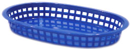 Blue Large Oval Basket