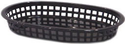 Tablecraft Products Co. - Black Large Oval Basket
