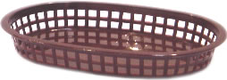 Brown Large Oval Basket