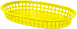 Yellow Large Oval Basket