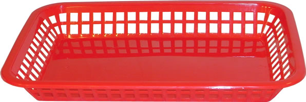 Tablecraft Products Co. - Red Rectangle Basket