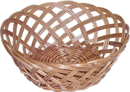 Bread Basket, Round, Willow