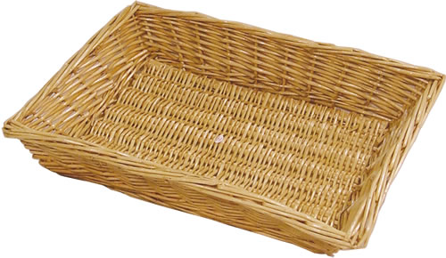 Bread Basket, Large Rectangle, Willow