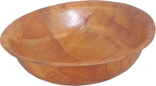 Bowl, Salad, Woven Wood, 6