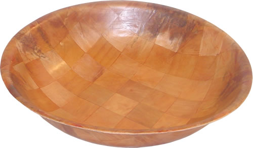 Bowl, Salad, Woven Wood, 18