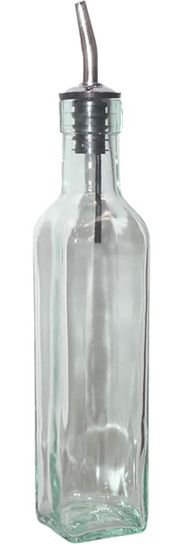 Bottle, Olive Oil, w/ Pourer, 8-1/2 oz