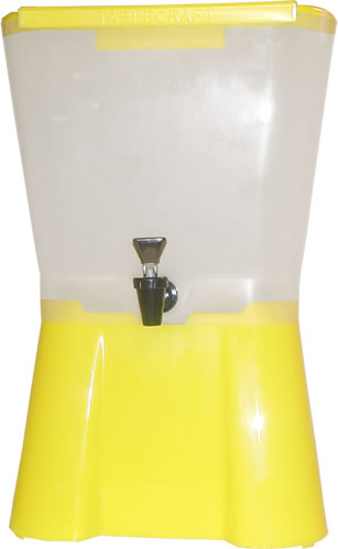 Beverage Dispenser, Yellow, 3 gal