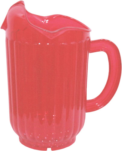 Pitcher, 3 Lip, Red, 60 oz