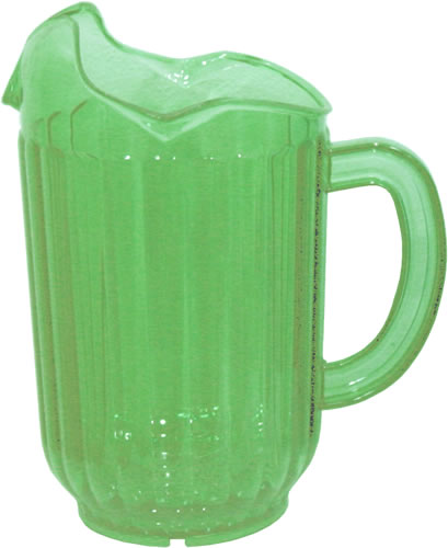 Pitcher, 3 Lip, Green, 60 oz