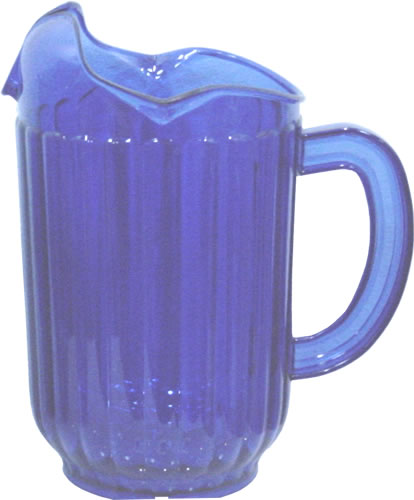 Pitcher, 3 Lip, Blue, 60 oz