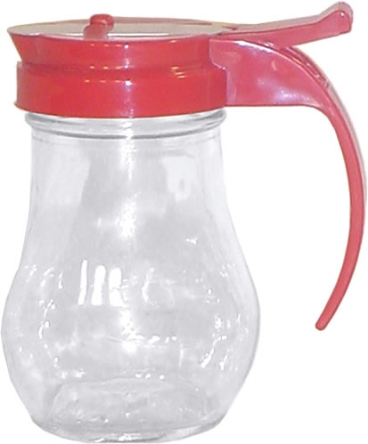Traex Corp. - Server, Syrup Glass w/ Red Lid 6 oz