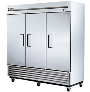 True Manufacturing Inc. - Refrigerator, Reach-In, 3 Door, Stainless Exterior, 72 cu. ft.