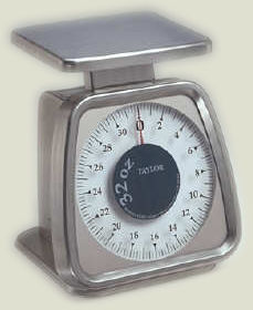 Scale, w/Rotating Dial 32 oz x 1/4 oz