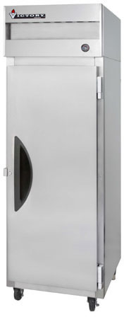 Victory - Refrigerator, Reach-In, 1 Door, Reversible Hinge, Stainless Interior/Exteri