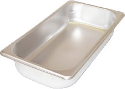 Steamtable Pan, Third Size Stainless 2-1/2