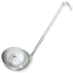 Ladle, Solid, Stainless, 12 oz