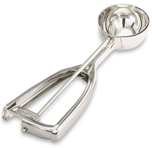 Disher, #10 Size, Stainless, 3-3/4 oz