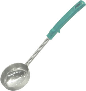Vollrath Co. - Spoodle, Perforated Teal Handle 6 oz