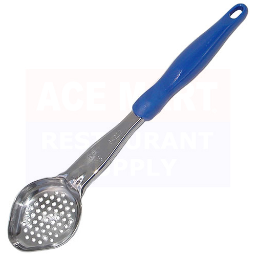 Vollrath Co. - 2 oz. Perforated Oval Spoodle with Blue Handle