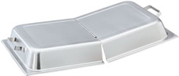 Vollrath Co. - Food Pan Cover, Full Size, Dome, Hinged, Stainless