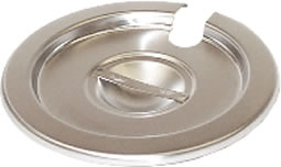 Vollrath Co. - Food Inset Pan Cover, Round, Slotted, Stainless, for 4-1/8 qt Pan