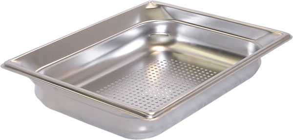 Vollrath Co. - Steamtable Pan, Half Size, Perforated, Stainless, 2-1/2