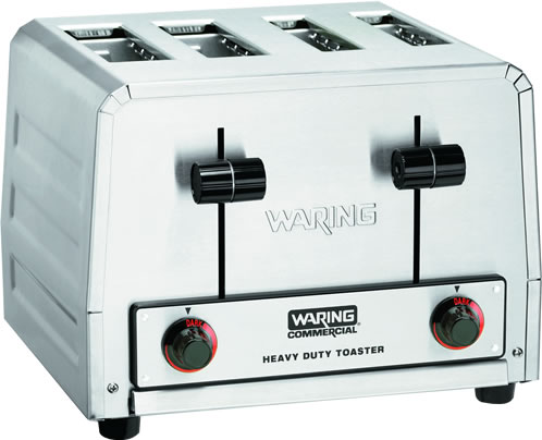 Waring Commercial Products - Heavy Duty 4 Slice Bread and Bagel Toaster, 120v