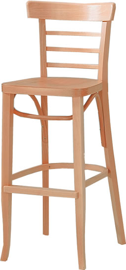 Waymar Industries - Natural Finish Ladderback Wood Bar Stool