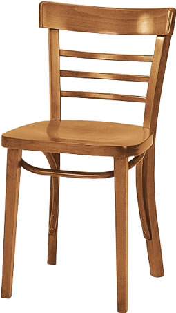 Waymar Industries - Chair, Ladderback, Medium Brown Finish