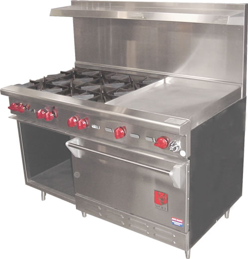 Wolf Range Co. - Restaurant Range, 4 Burner, 22