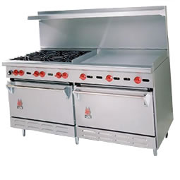 Restaurant Range, 6 Burner, 34