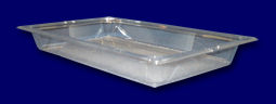 Food Pan, Full Size, Polycarbonate, Clear, 2