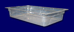 Food Pan, Full Size, Polycarbonate, Clear, 4