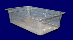 Food Pan, Full Size, Polycarbonate, Clear, 6