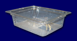 Food Pan, Half Size, Polycarbonate, Clear, 4