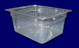 Food Pan, Half Size, Polycarbonate, Clear, 6