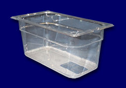 Food Pan, Third Size, Polycarbonate, Clear, 6