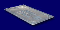 Food Pan Cover, Third Size, Solid, Polycarbonate, Clear