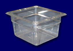 Carlisle Food Service - Food Pan, Sixth Size, Polycarbonate, Clear, 4