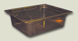 Food Pan, Half Size, High Heat, Polysulfone, Amber, 4