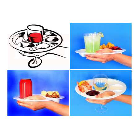 Social Plate Disposable Cocktail Plate 60 Pack